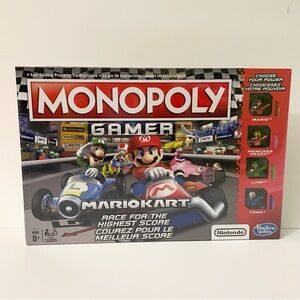 Monopoly Gamer Mario Kart Edition Board Game Sealed Nintendo Game